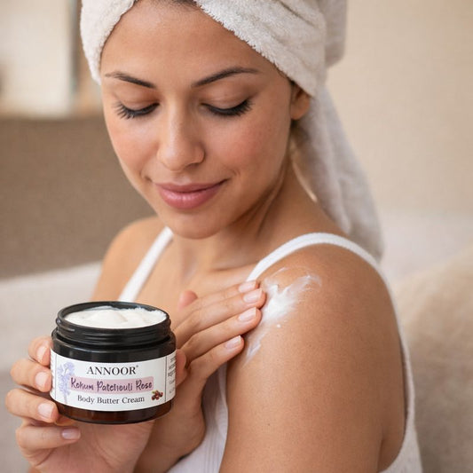 Annoor Kokum Patchouli Rose Body Butter Cream (6.5 oz / 185 g)