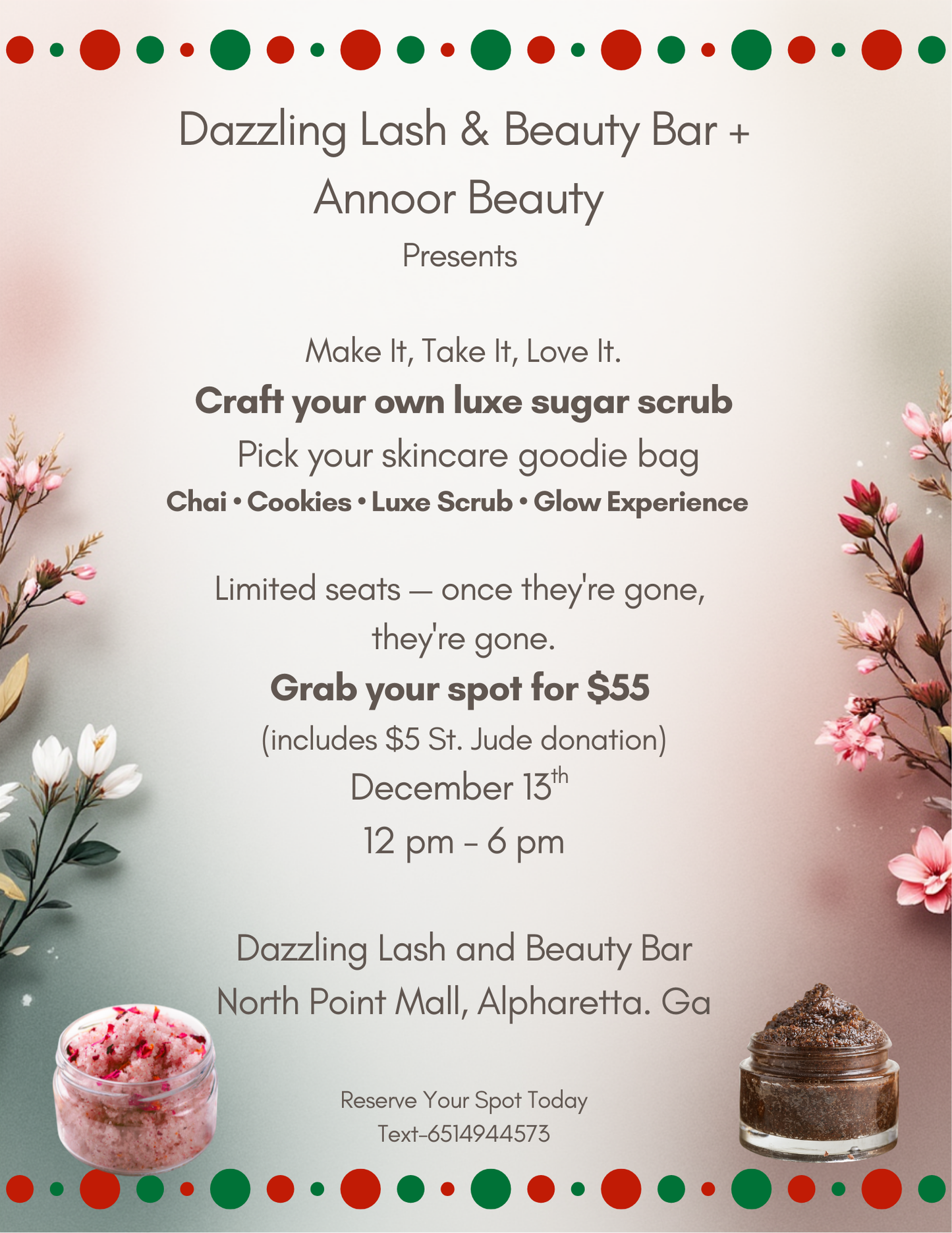 The Annoor Self-Care & Skincare Workshop Create. Own it. Glow with it.