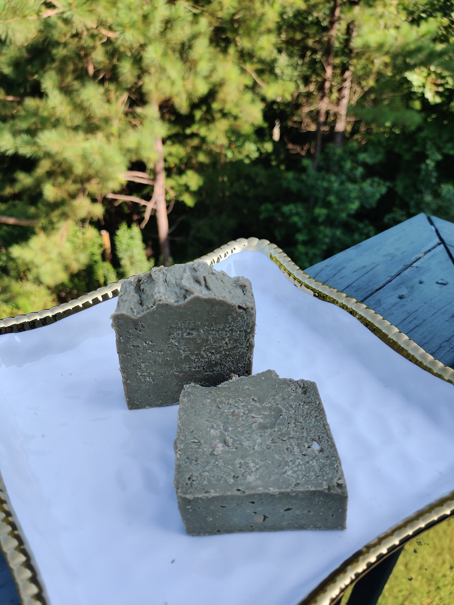 Organic Rustic Neem Moringa Soap Handcrafted | Helps Eczema | Natural Formula