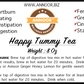 Happy Tummy Tea by Annoor | 8 Oz | Helps Heartburn, Bloating, Constipation and Indigestion