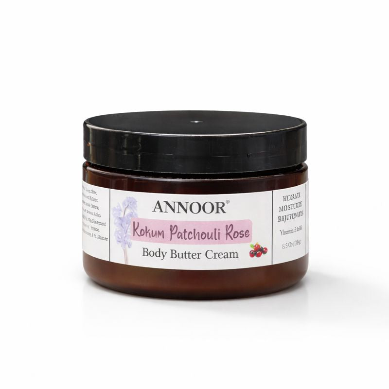 Annoor Kokum Patchouli Rose Body Butter Cream (6.5 oz / 185 g)
