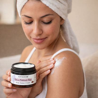 Annoor Kokum Patchouli Rose Body Butter Cream (6.5 oz / 185 g)