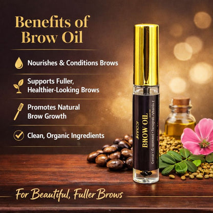 Annoor Beauty Brow Oil (Castor • Grapeseed • Fenugreek • Vitamin E) – 5 mL