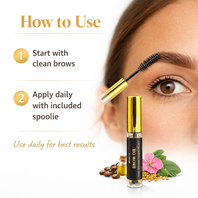 Annoor Beauty Brow Oil (Castor • Grapeseed • Fenugreek • Vitamin E) – 5 mL