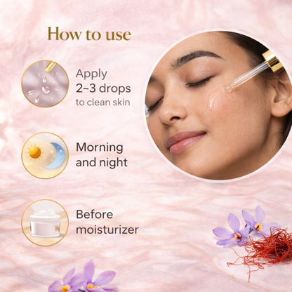 Annoor Saffron Glow Hyaluronic Serum – Brightening, Hydrating, Anti-Dullness, Even-Tone Radiance Booster