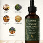 Annoor Ginger Rosemary Hair Oil – Nourish, Strengthen & Revitalize Scalp – Hair Growth & Thickening Oil with Organic Argan, Castor & Jojoba – 2 fl oz – For All Hair Types