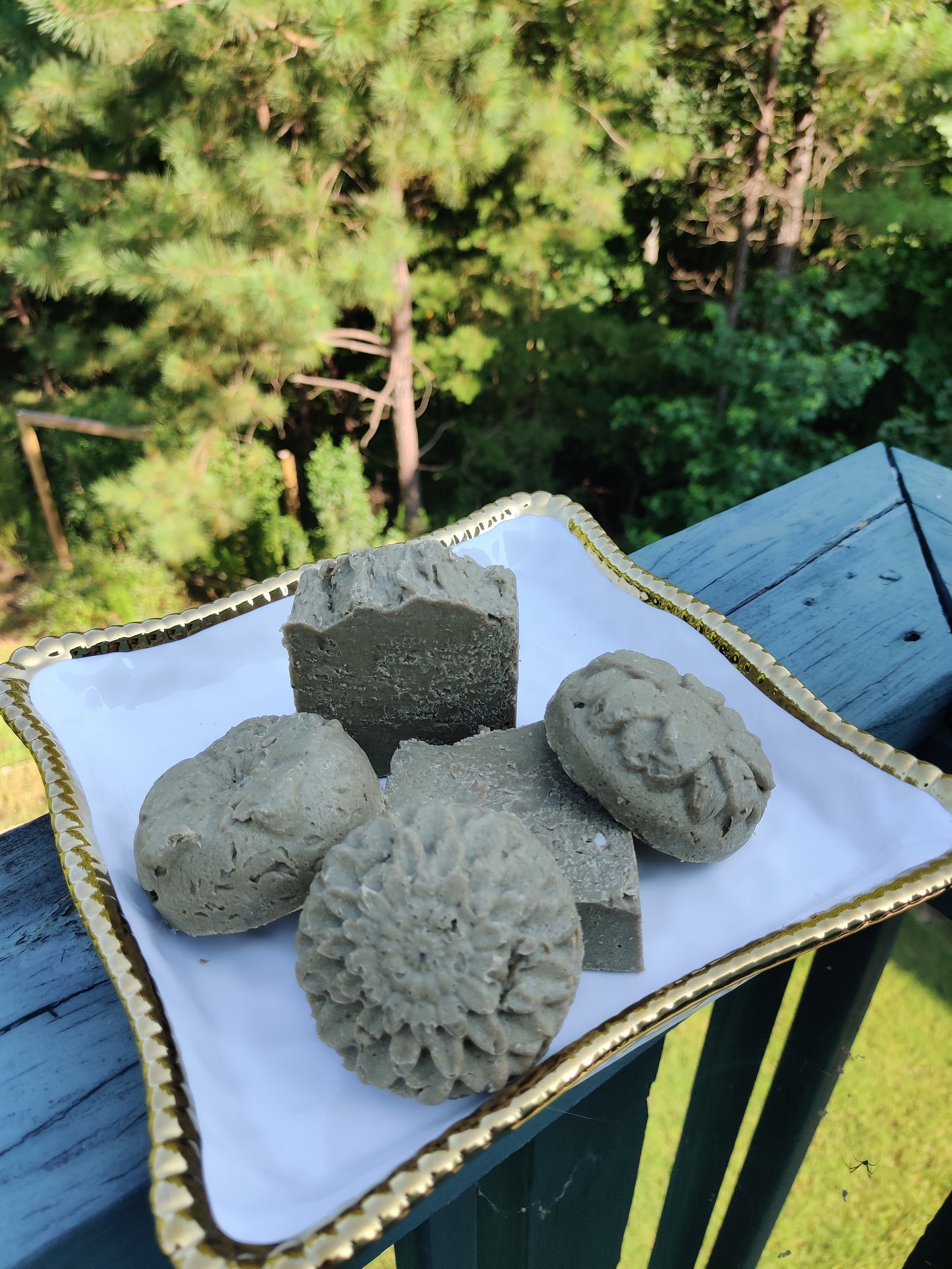 Organic Rustic Neem Moringa Soap Handcrafted