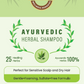 Ayuverdic Herbal Shampoo by Annoor | 16 Oz | Plants Based | Sulfate Free | With Amla, Reetha, Shikakai, Aloe Vera & 25 Healing Herbs | For Sensitive Scalp | Rejuvenate, Shine, Moisturize