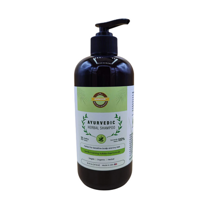 Annoor Ayurvedic Herbal Shampoo – Sulfate-Free, Plant-Based, Gentle & Nourishing for All Hair Types (16.9 fl oz / 500 mL)