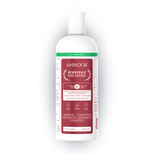 Annoor Ayurvedic Herbal Conditioner – Sulfate-Free, Plant-Based, Moisturizing & Nourishing for All Hair Types (16.9 fl oz / 500 mL)