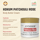 Kokum Patchouli Rose - Body Butter Cream By Annoor - 3Oz