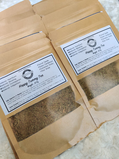 Digestive Harmony Tea by Annoor | 4 Oz | Helps Heartburn, Bloating, Constipation and Indigestion, Happy Tummy!