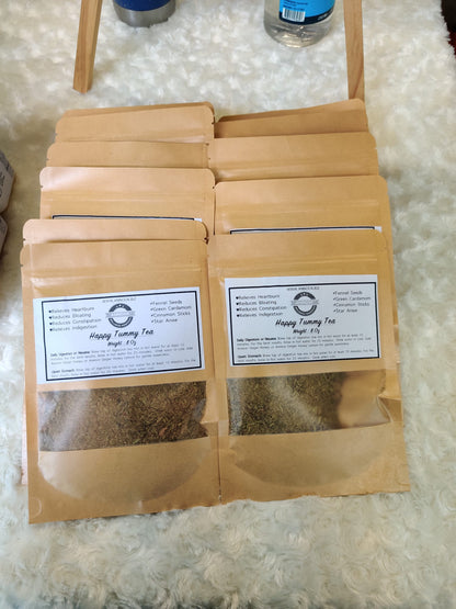 Digestive Harmony Tea by Annoor | 4 Oz | Helps Heartburn, Bloating, Constipation and Indigestion, Happy Tummy!