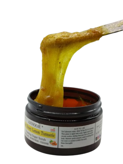 Annoor® Foaming Honey Face Scrub – Ginger • Lemon • Turmeric – Gentle Exfoliation (7 oz)
