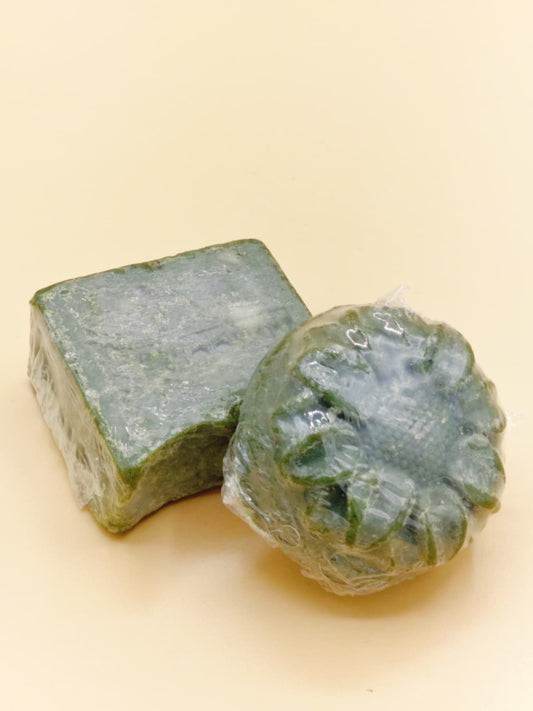 Organic Rustic Neem Moringa Alum Soap Handcrafted | Helps Acne | Natural Formula